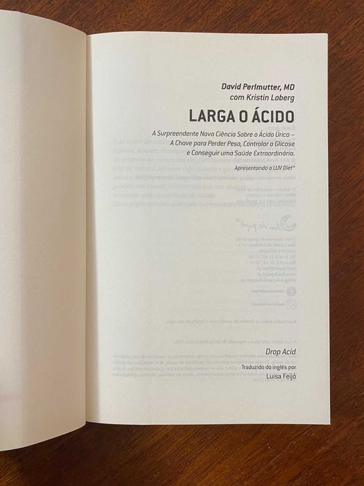 Larga o Ácido - David Perlmutter, Kristin Loberg