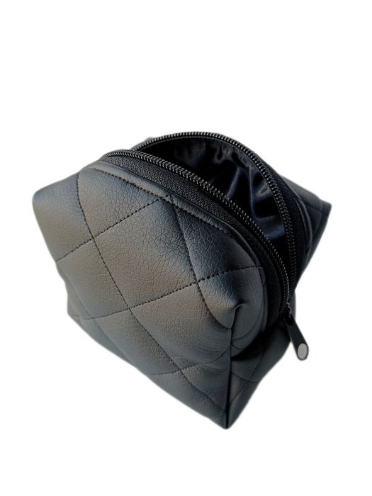 Kosmetyczka handmade z ekoskóry usztywniana podróżna organizer