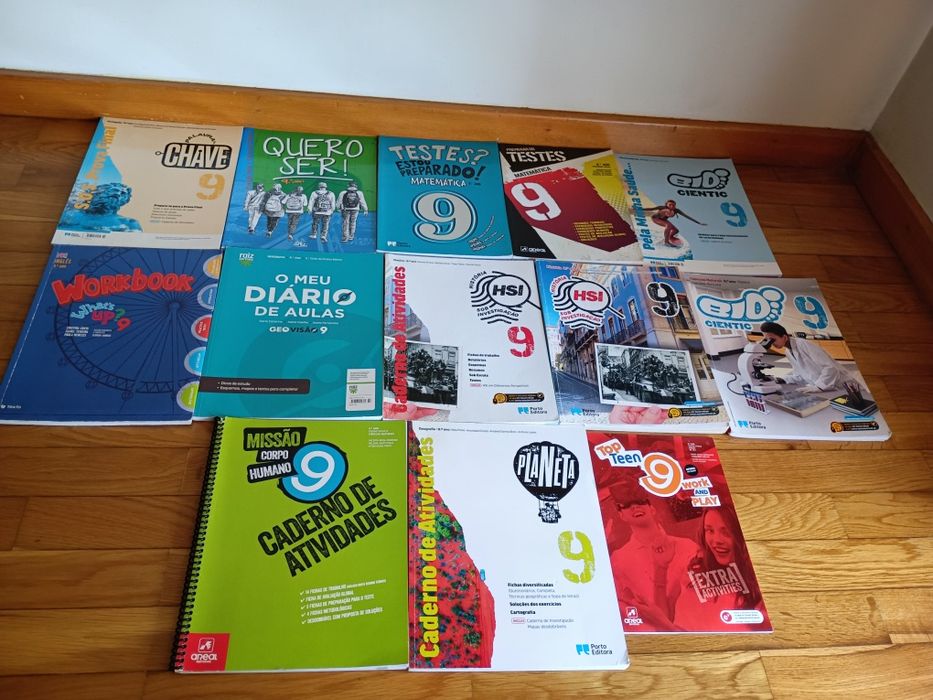 Manuais Escolares e caderno de atividades 9ºano