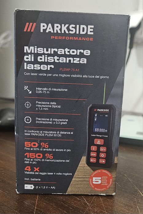 Dalmierz laserowy Parkside performance  poziomica  laserowa