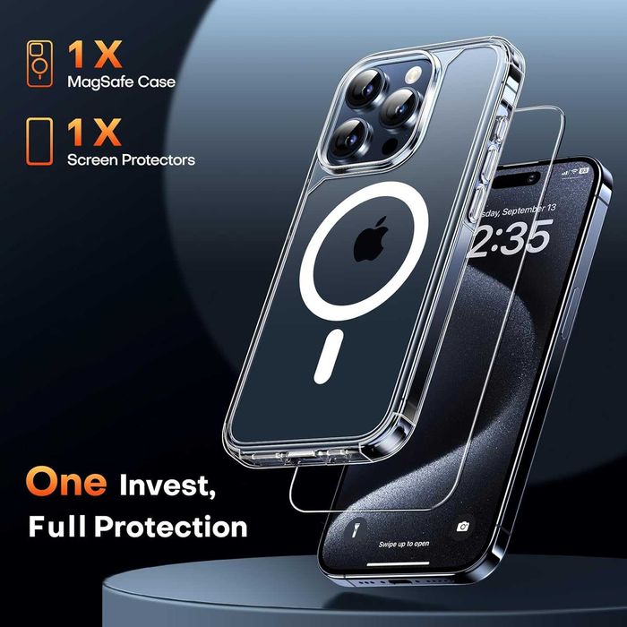 Etui do Apple iPhone 15 Pro + Folia ochronna 1 szt + folia na aparat 2 szt