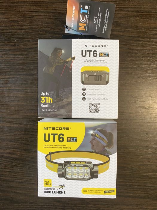 Налобний ліхтар Nitecore UT6 MCT (USB-C)