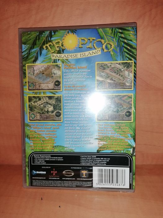NOVO e SELADO - Jogo PC " Tropico Paradise Island "