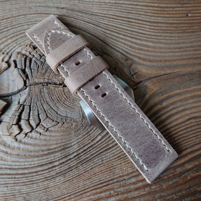PROMOCJA Pasek do zegarka Panerai 24 mm ręcznie robiony skóra handmade
