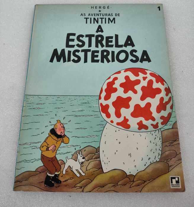 Livro Tintim - A estrela misteriosa - Edições Record 1970 - capa mole