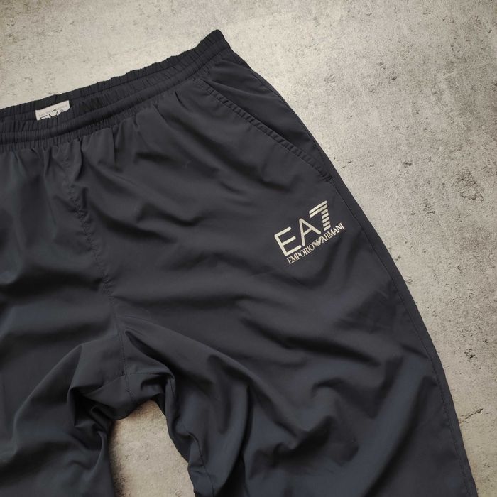 MĘSKIE Dresy Sportowe PREMIUM Szare Trening Emporio Armani EA7 Tech