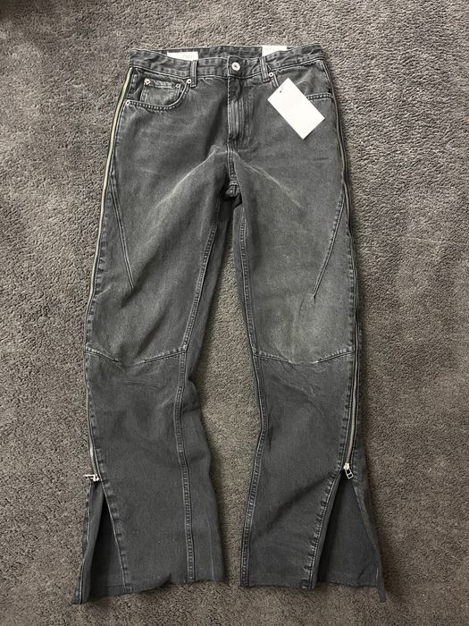 Zara zip flared jeans