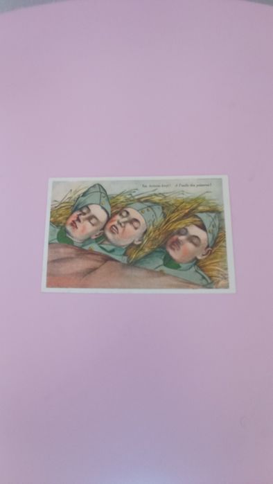 Conjunto de postais cómicos