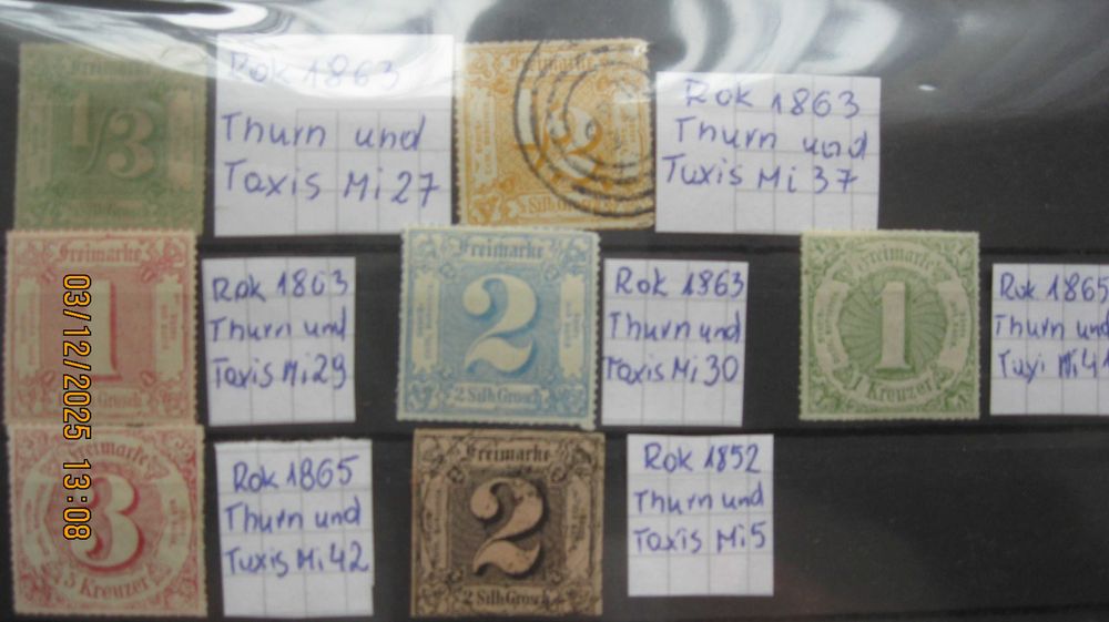 Znaczki niemieckie Thurn und Taxis