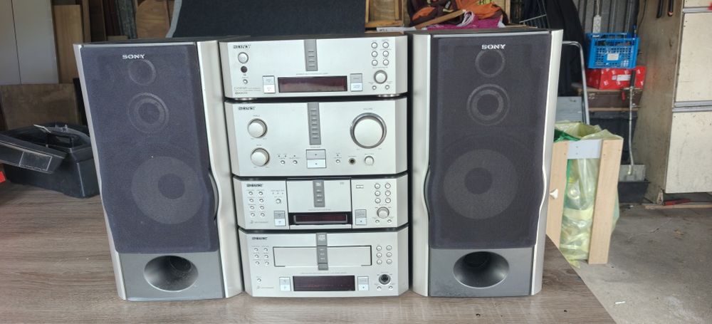 Sony EX880MD, wieża, retro, HiFi, auto, składanka, kolumny
