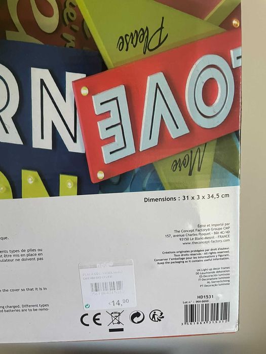 Placa Decorativa - Dream Big Work Hard