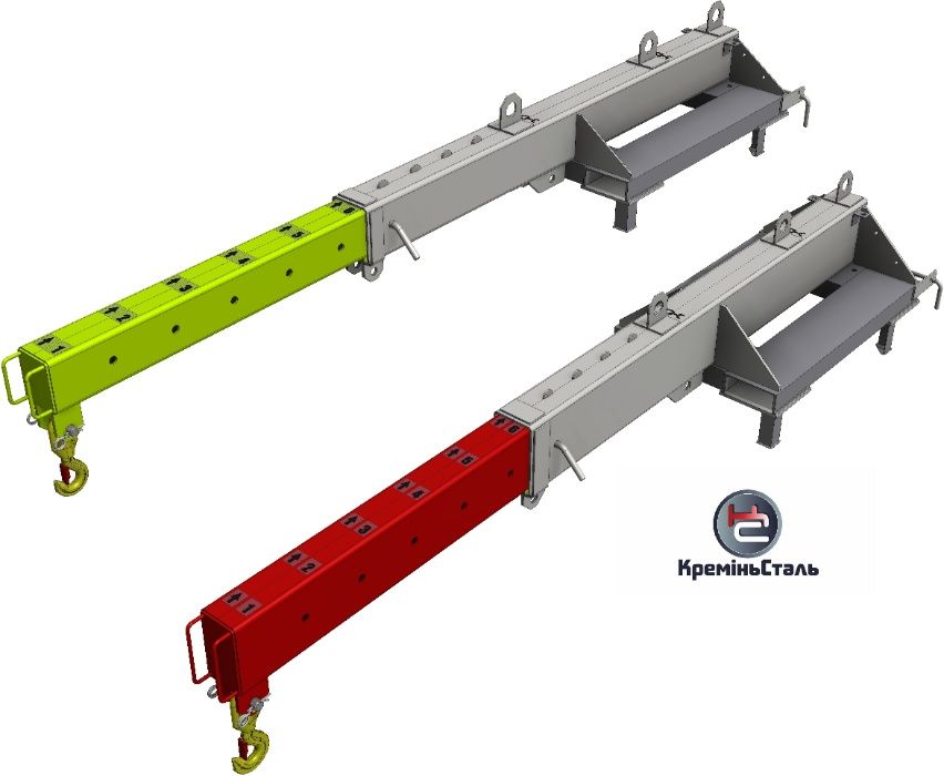 Стріла для вилкового навантажувача 3т телескопічна