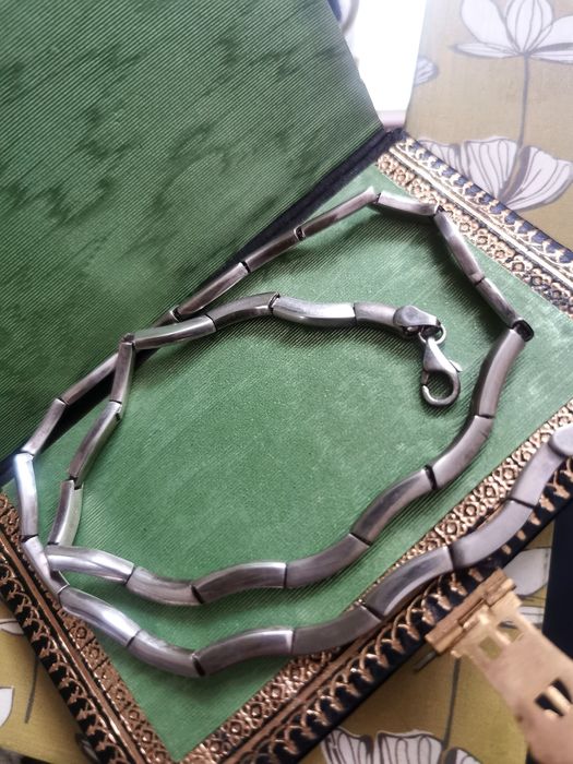 Mega naszyjnik / kolia srebro 925 vintage