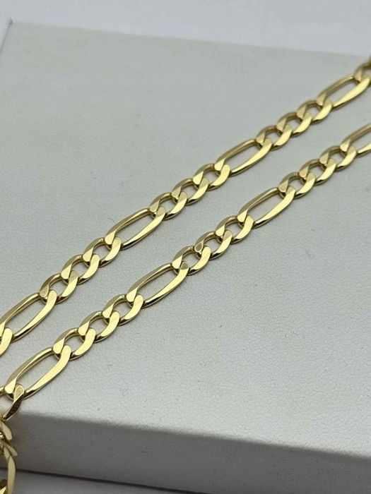 Złoty Łańcuszek Figaro 60cm 17.93G P585