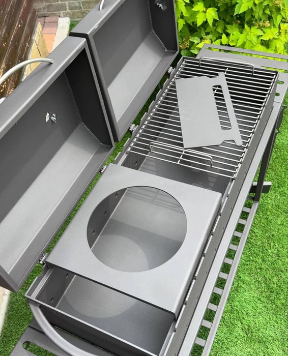 мангал розбірний з кришкою мангал гриль жаровня 4 мм барбекю