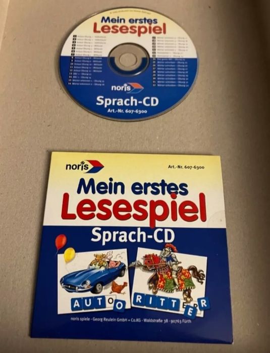 Гра для вивчення німецької мови Deutsch Mein erstes Lesespiel + CD