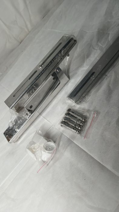 Uchwyt ścienny do kuchenki mikrofalowej ze stali nierdzewnej, składany