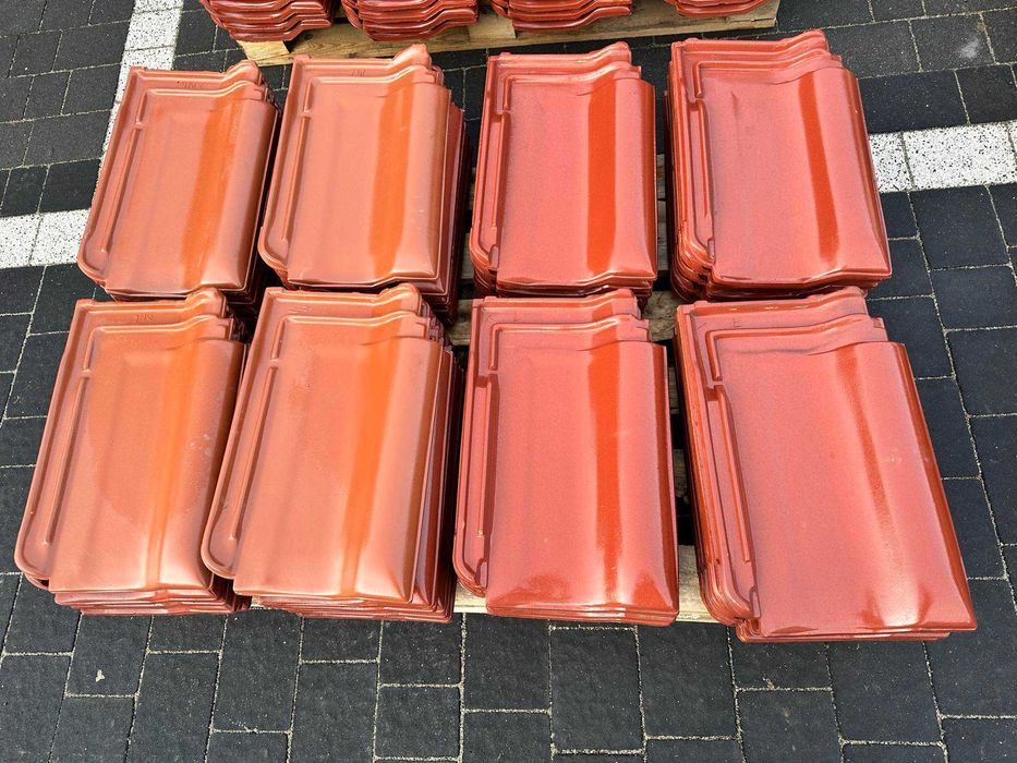 Dachówka Roben Fleming miedziana miedziany boczna kasztan rustykalna