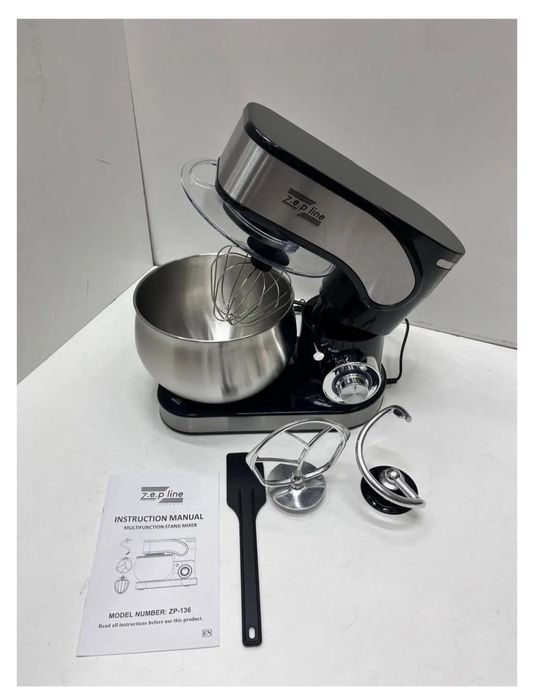 Тістоміс 3500вт 6л 4в1 з нержавіючої сталі / міксер