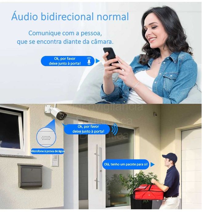 Conjunto ‼️ 2 Câmaras Fixas ‼️ 2 Rotativas ‼️ Deteção Movimento