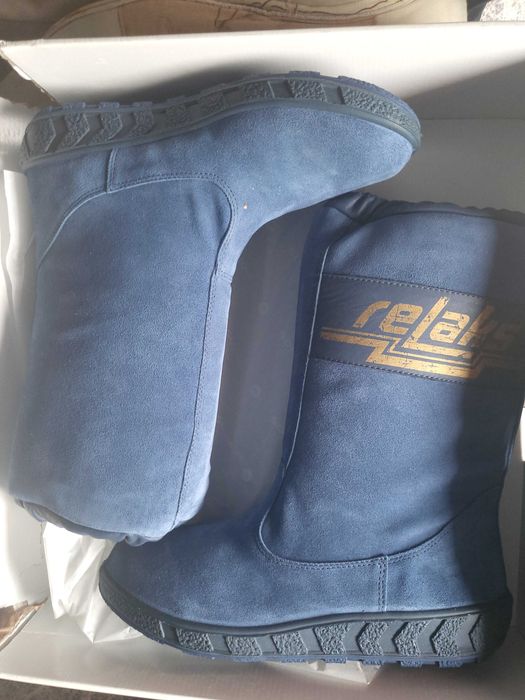 Buty RELAX roz 43 niebieskie śniegowce Nowe