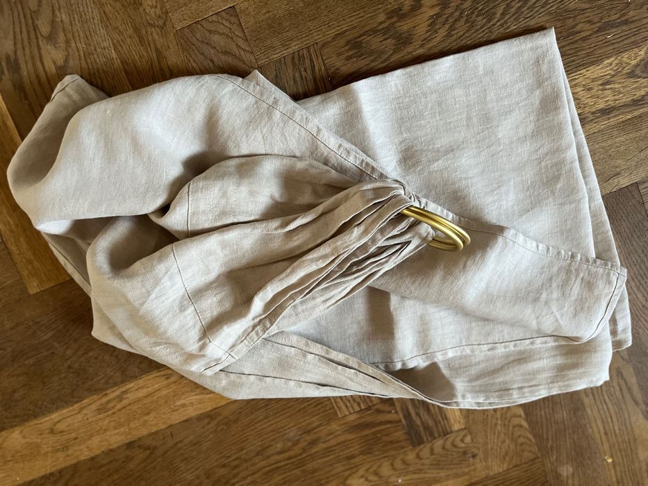 Lniana chusta kółkowa baba wrap