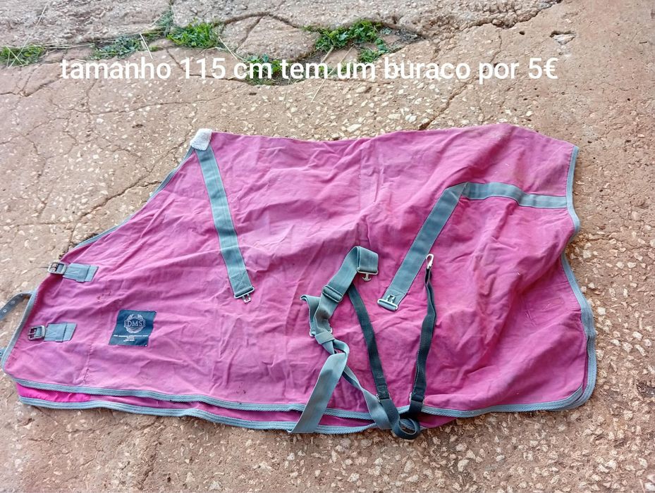 Vende se manta para cavalos por 5€ tem um buraco
