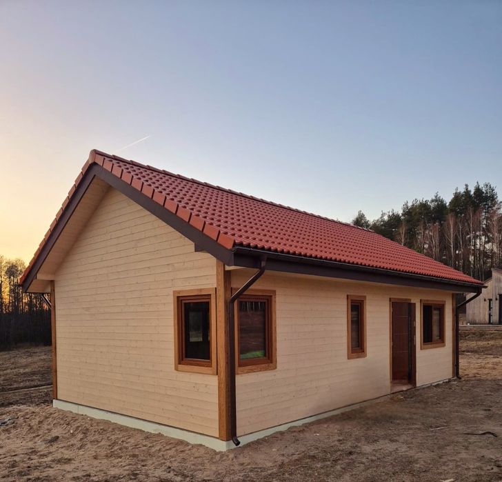 Dom domek drewniany 35m2 35 m2 70  budowa pergola altana garaż wiata