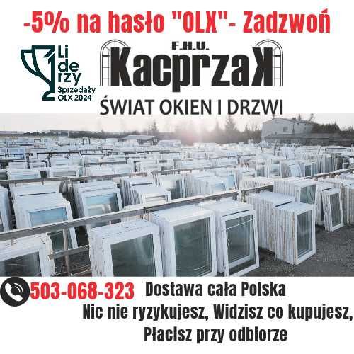 OKNA KacprzaK Okno Balkonowe 88X244 Używane PCV Lider Okna OLX