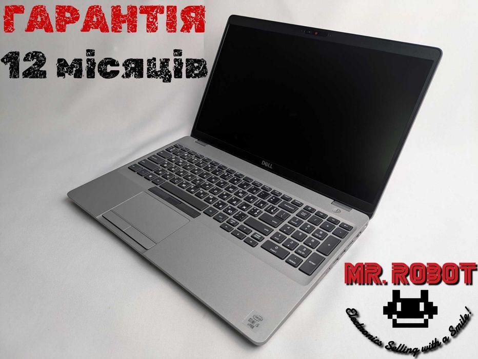 DELL Latitude 5510|i5-10210U 8 ядер по 4.2GHz|8-64ram/256-4tb NVMe SSD|15.6' FHD IPS|АКБ=100%(оригінальна)|2021