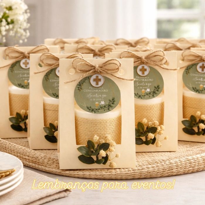 Velas Artesanais Personalizadas para Lembranças de Eventos