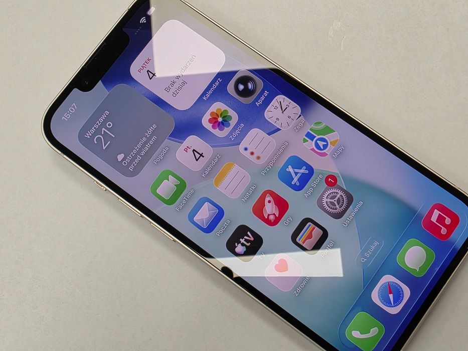iPhone 14 256GB Dual SIM (SIM + eSIM)/ Starlight/ BAT 82%/ Grade A-/ + ładowarka/ GW 6 MSC