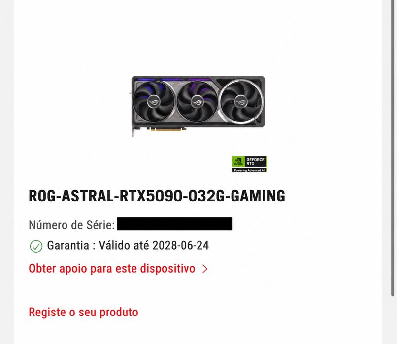 Placa Grafica RTX Asus ROG Strix GeForce 5090 Astral OC