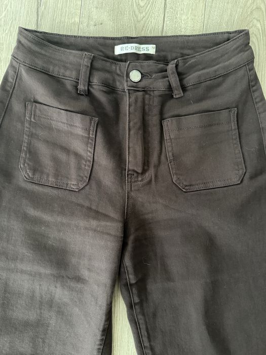 Jeansy culotte czekolada M