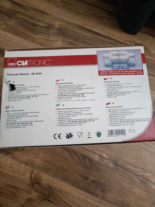 Йогуртниця CLATRONIC JM 3344