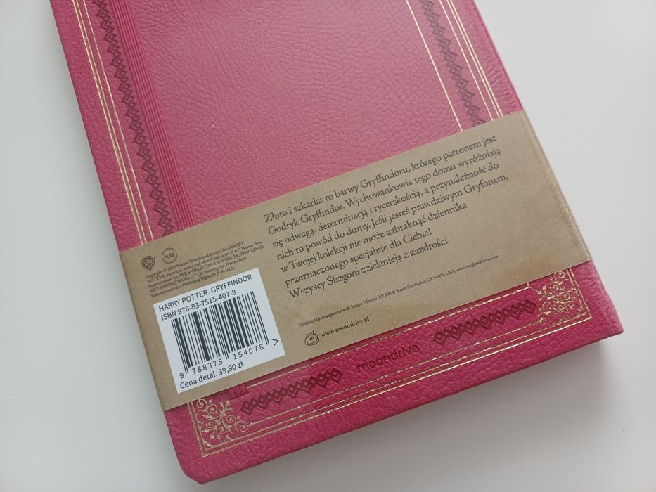 Notes notatnik Harry Potter Gryffindor