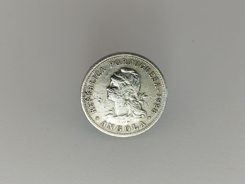 Moeda 50 centavos 1928, Republica Portuguesa - Angola