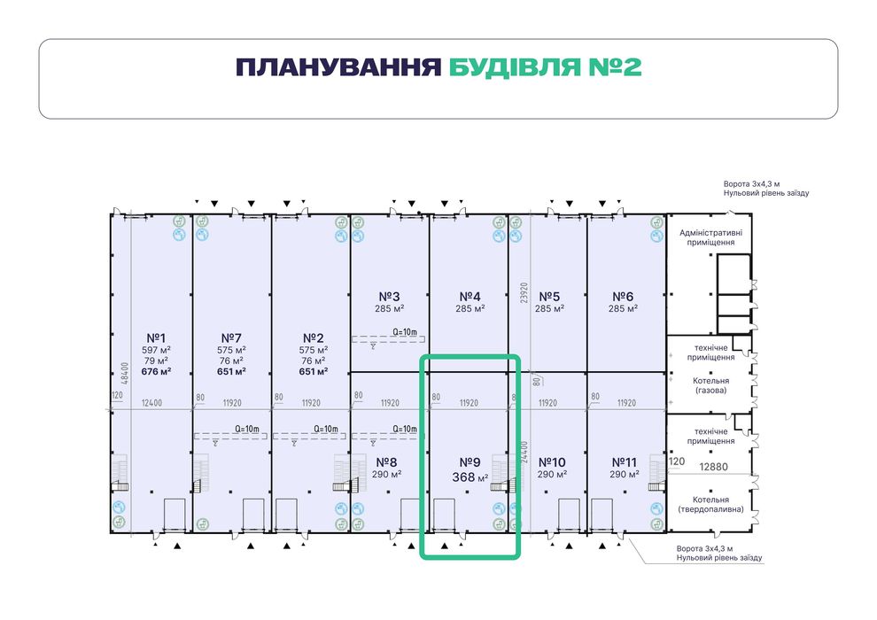Продаж новий склад 368 кв.м, Вінниця, індустріальний парк FORMATSIA
