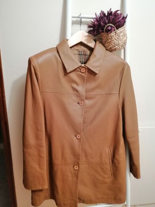 Casaco de pele Camel