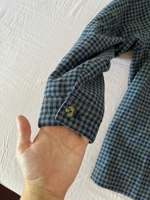Sobrecamisa Gocco pied-de-poule azul, 8-10 anos (L)