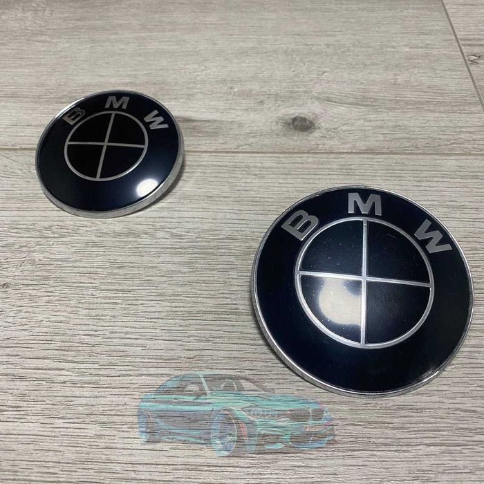 Эмблема на капот и багажник для BMW 82mm / 74mm шильдик значок логотип