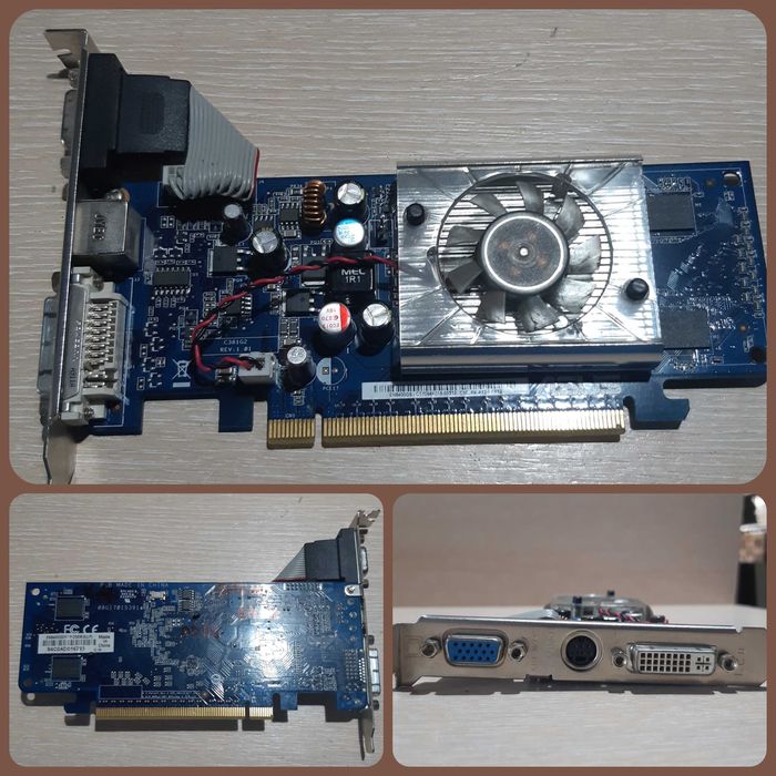 Відеокарти затички 256MB PCIe б/в, гурт та роздріб