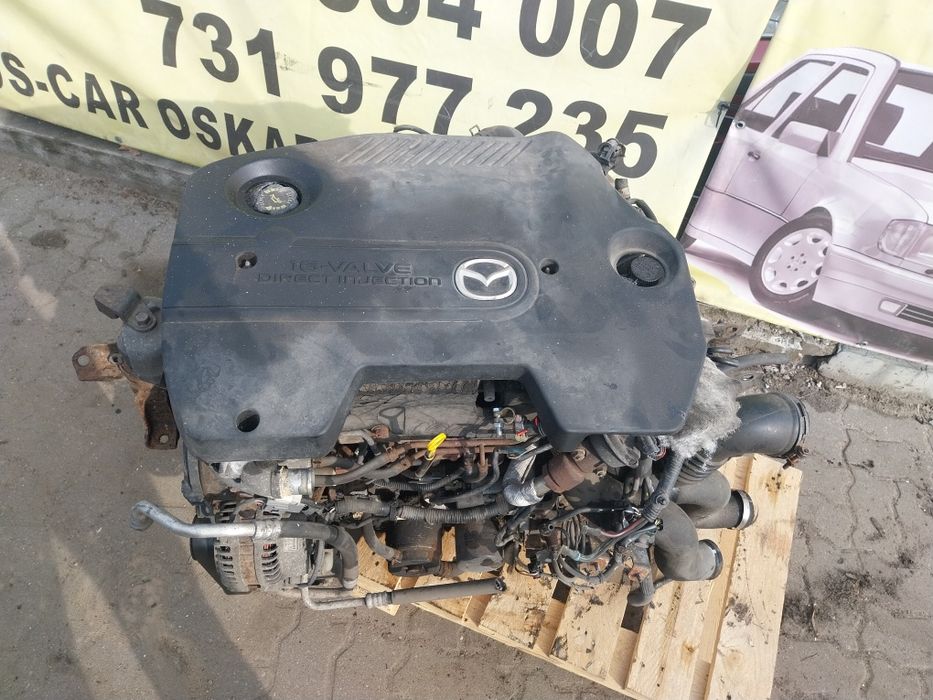 Mazda 6 I  silnik kompletny z osprzętem sprawny   2.0 diesel CITD