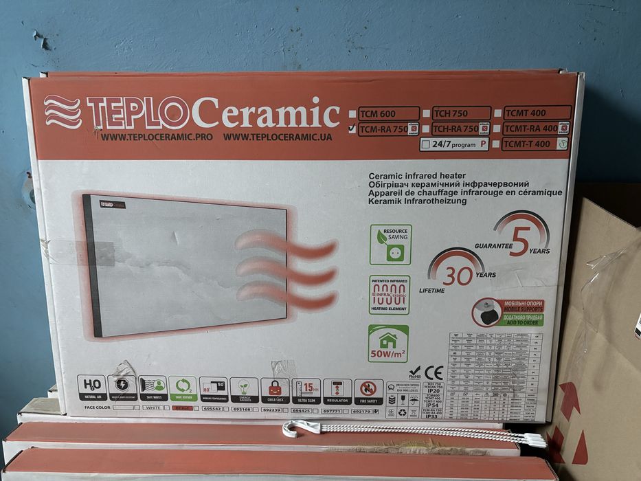 Керемічні електричні панелі обігрівачі TEPLO Ceramic