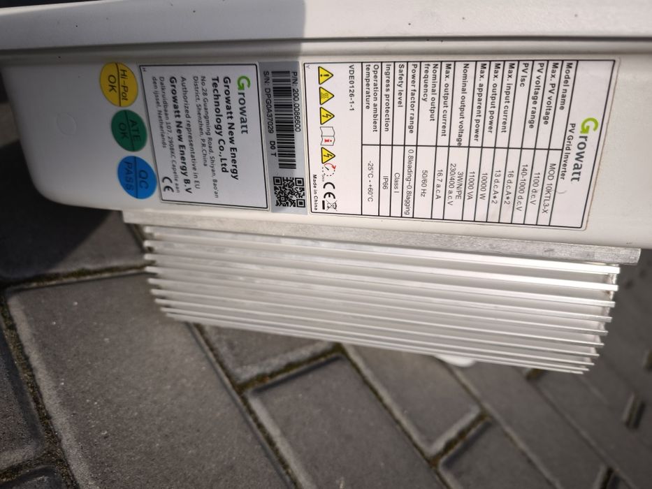 Inwerter growatt 10 kw