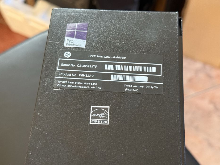 Komputer HP RP5 Retail System Model 5810 i5
