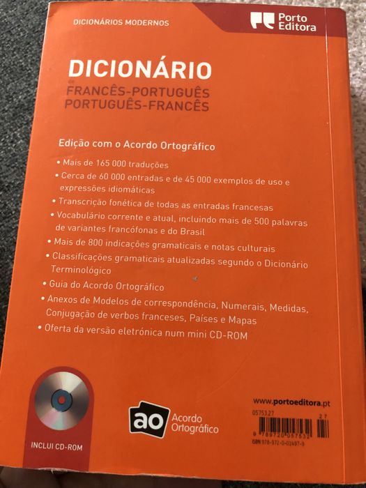 Dicionario portugues frances/ frances portugues