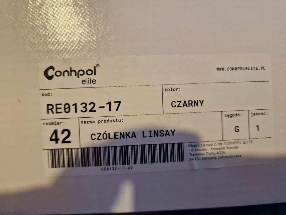 Buty czółenka skórzane