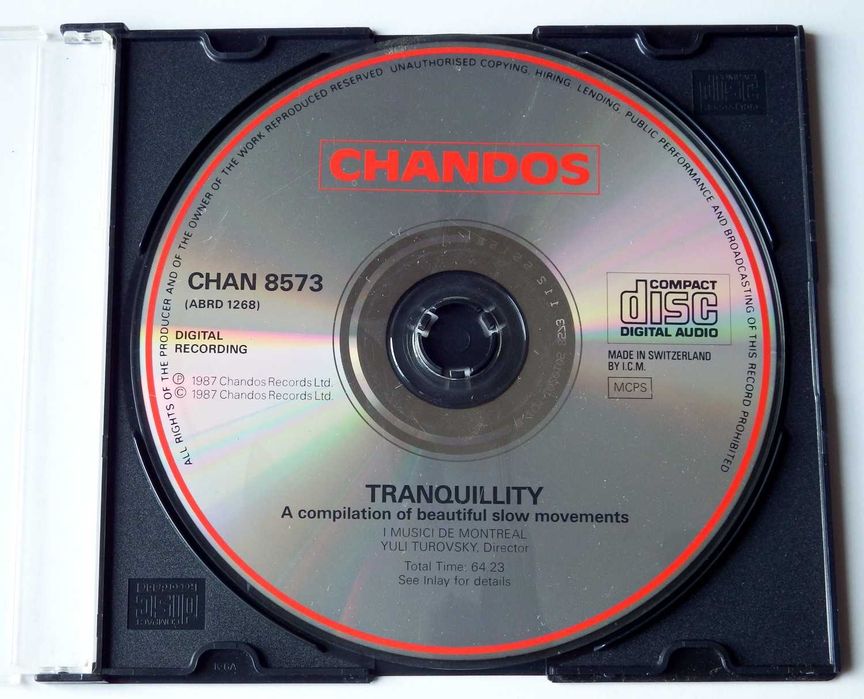 CD Tranquillity, A compilation of beautifull slow movements