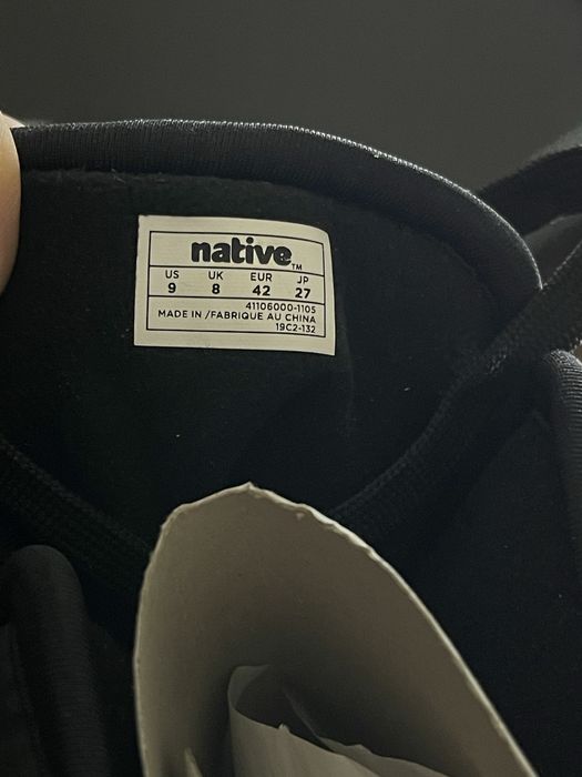 Chamonix Jiffy Black/Shell White Native Shoes